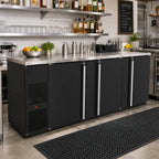 Thumbnail image #2 for Micro Matic USA Pro-Line MBB94-E Three-Section Refrigerated Back Bar Cabinet, 95-1/2 Inch, 39.2 Cu. Ft., Self-Contained