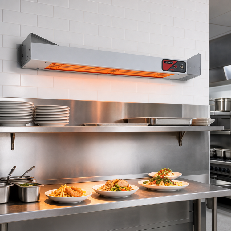 Product image #2 for Nemco 60-Inch Single Unlighted Infrared Strip Heater with On/Off Toggle Switch, 208V