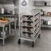 Thumbnail image #2 for Advance Tabco CRSS10-72 Low-Profile Mobile Stainless Steel Top Can Rack for #5 and #10 Cans