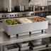 Thumbnail image #2 for Atlas Metal WIH-3 3-Well Drop-In Electric Hot Food Well, Holds (3) 12 x 20 Full-Size Pans