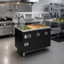 Thumbnail image #2 for Vollrath 2-Series Affordable Portable Deluxe 4-Well Mobile Hot Food Station with Lighted Breath Guard