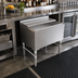Thumbnail image #2 for 30 Inch Stainless Steel Underbar Ice Bin/Cocktail Unit with 10-Circuit Cold Plate and 2-Piece Sliding Lid