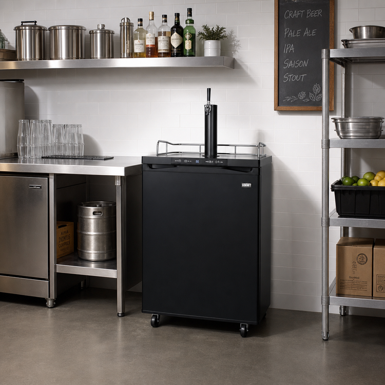 Product image #3 for Summit Appliance 24-Inch Wide Freestanding Single-Tap Beer Kegerator with 5.6 Cu. Ft. Capacity
