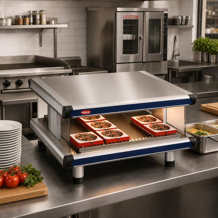 Product image #2 for Hatco Glo-Ray Designer Slant Countertop Hot Food Display Warmer, 48.25-Inch Single Shelf