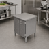 Thumbnail image #2 for John Boos 36 x 24 Inch Stainless Steel Enclosed Work Table with Cabinet Base and Hinged Doors