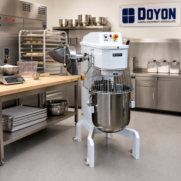 Product image #2 for Doyon BTF060H 60-Quart Floor Model Planetary Mixer with #12 Hub, 20-Speed, 4 HP