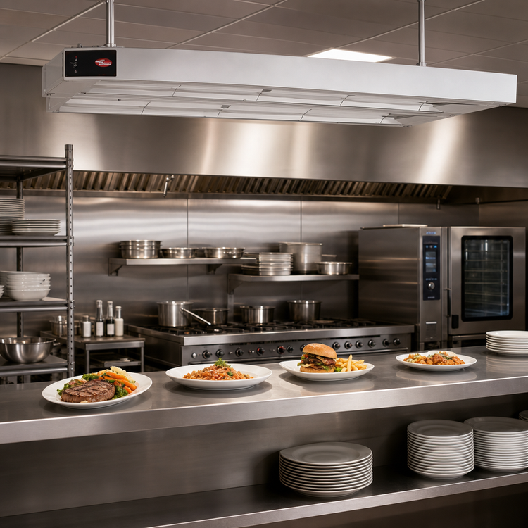 Product image #2 for Hatco Glo-Ray® 96-Inch Double Unlighted Infrared Strip Heater, Aluminum, 3.45 kW