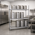 Thumbnail image #2 for Advance Tabco Aluminum Keg Rack with Adjustable Shelves, 93 Inch Wide, 10-Keg Capacity