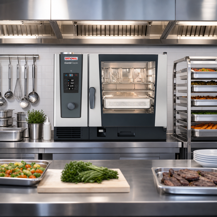 Product image #2 for RATIONAL iCombi Classic 6-Full Size Natural Gas Combi Oven, 208/240V, 1-Phase