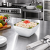 Thumbnail image #2 for Vollrath Square Beehive Double-Wall Insulated Stainless Steel Serving Bowl, 3.2 Quart