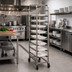 Thumbnail image #3 for Channel 517SP Stainless Steel End-Load Platter Rack with 10-Platter Capacity and 5-Inch Casters