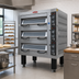 Thumbnail image #2 for BakeMax Four-Deck Electric Artisan Stone Deck Oven, 12 Pan Capacity, 220V/3-Phase