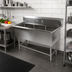Thumbnail image #2 for John Boos Pro-Bowl 3-Compartment Stainless Steel Sink with 10-Inch Backsplash, Legs, and No Drainboards