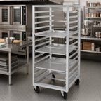 Thumbnail image #2 for Channel Manufacturing 410A-DOR Double-Section Side-Loading Aluminum Bun Pan Rack, No Lift, 60-Pan Capacity