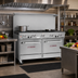 Thumbnail image #2 for Southbend Ultimate 60-Inch Gas Restaurant Range with 9 Open Burners, Standard Oven, and Cabinet Base