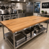 Thumbnail image #2 for John Boos Appalachian Red Oak Blended Edge Grain Island Countertop, 96 x 48 x 1-3/4 Inch, Penetrating Oil Finish
