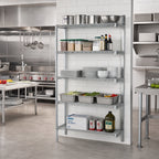 Thumbnail image #2 for Eagle Group A5-86-1848C 48"W x 18"D x 86"H Chrome-Plated Add-On 5-Tier Wire Shelving Unit