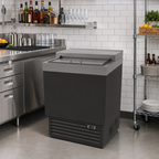 Thumbnail image #2 for Glastender, Inc. ST24-B 24-Inch Single-Door Slide-Top Bottle Cooler, Black Vinyl Exterior, Stainless Steel Interior
