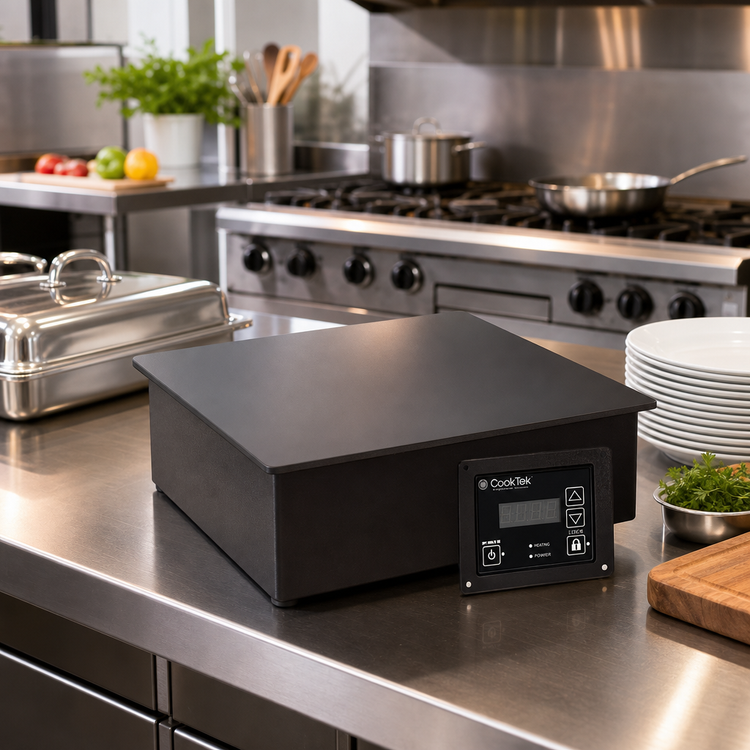 Product image #2 for CookTek Silenzio 15-Inch Square Drop-In Induction Buffet Warmer, 650W