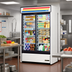 Thumbnail image #2 for True GDM-47RL-HC-LD Two-Section Pass-Thru Glass Door Merchandiser Refrigerator