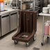 Thumbnail image #3 for Cambro Camdolly Beverage Server Dolly with Handle and Big Rear Wheels, 350 lb Capacity, Dark Brown