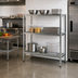 Thumbnail image #2 for New Age H.D. Series All Welded 3-Tier Heavy Duty Aluminum Shelving Unit, 42W x 24D x 60H
