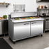 Thumbnail image #2 for IKON Refrigeration Mega Top Sandwich/Salad Prep Table, 2-Section, 61.2-Inch, 2 Drawers, 1 Door, 24-Pan Capacity