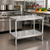 Thumbnail image #2 for New Age Modular Aluminum Equipment Stand with 2 Adjustable Solid Shelves, 48W x 15D x 24H
