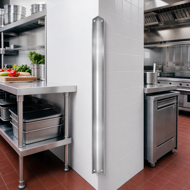 Product image #2 for Special Value 48-Inch x 4-Inch x 4-Inch Stainless Steel Corner Guard with Adhesive Tape Backing