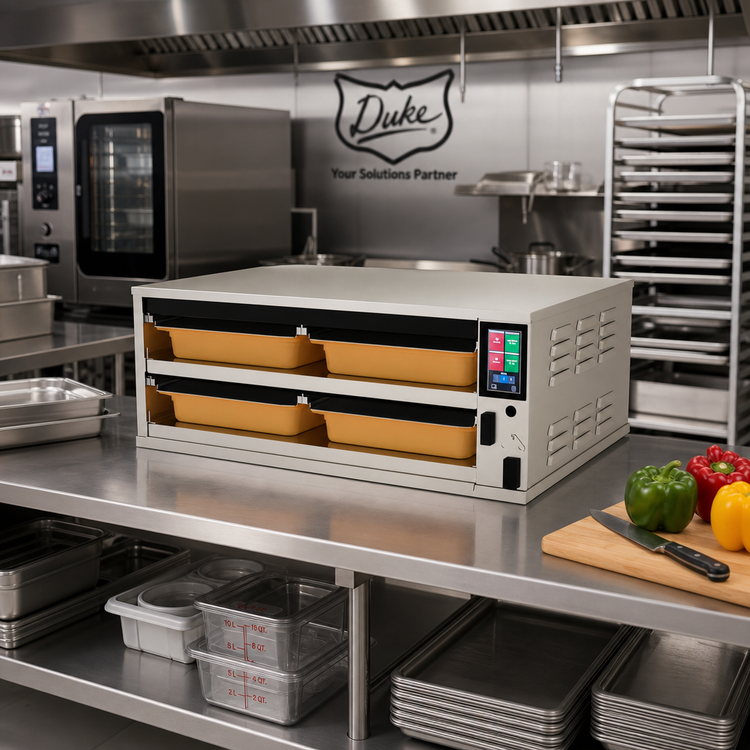 Product image #2 for Duke ReadyFlex RFHU-22F 2x2 Full-Size Hot Holding Cabinet with Touchscreen Controls