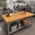 Thumbnail image #2 for John Boos Appalachian Red Oak Edge Grain Island Countertop, 72 x 30 x 1-1/2 Inch, Varnique Finish
