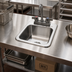 Thumbnail image #2 for BK Resources Deep Drawn 1-Compartment Drop-In Sink with Faucet and Basket Drain