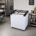 Thumbnail image #3 for Omcan Ice Cream Display Chest Freezer, 4.1 Cu. Ft., Curved Sliding Glass Doors