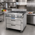 Thumbnail image #2 for Imperial Spec Series Sizzle 'N Chill 36-Inch Remote Refrigerated Chef Base with 2 Drawers and Stainless Steel Top