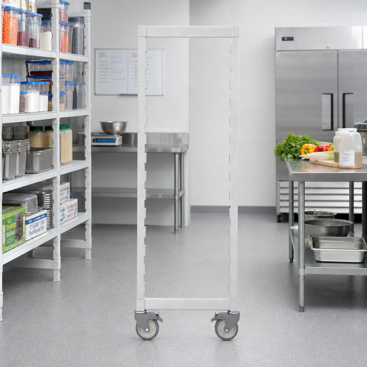 Product image #3 for Camshelving Premium Series High Density Mobile Post Kit, 21-Inch Wide x 75-1/4-Inch High, Speckled Gray