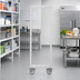 Thumbnail image #3 for Camshelving Premium Series High Density Mobile Post Kit, 21-Inch Wide x 75-1/4-Inch High, Speckled Gray