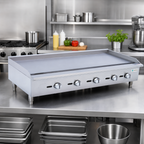 Thumbnail image #2 for Hurakan by Equip.me 60-Inch Gas Countertop Griddle with Manual Controls