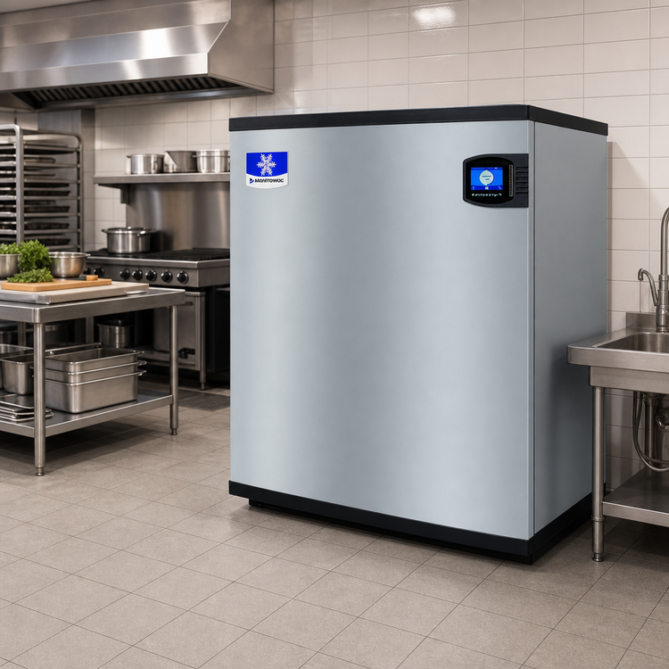 Product image #2 for Manitowoc QuietQube Indigo NXT Remote Air-Cooled Half Dice Ice Maker, 30 Inch Wide, 1,600 lb/Day