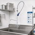 Thumbnail image #2 for T&S Brass EasyInstall Single-Hole Deck-Mount Pre-Rinse Unit with 12-Inch Add-On Faucet and 0.65 GPM Spray Valve - B-0113-A12-08C