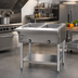 Thumbnail image #2 for Eagle Group Stainless Steel Electric Hot Food Table, Open Base, 33-Inch Wide, 2 Dry Wells, 208V Three-Phase (SDHT2-208-3)
