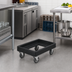 Thumbnail image #3 for Cambro Camdolly® Open-Frame Transport Dolly for Beverage Servers and Carriers, 300 lb Capacity, Black, Without Handles