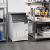 Thumbnail image #2 for Maxx Ice V-Series 115 lb Self-Contained Air-Cooled Full Dice Ice Machine with 35 lb Bin