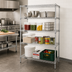 Thumbnail image #2 for Quantum 4-Shelf Chrome Wire Shelving Starter Kit, 54