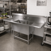 Thumbnail image #2 for John Boos Pro-Bowl 2-Compartment 14-Gauge Stainless Steel Sink with 24 x 24 x 12 Inch Bowls and Left/Right 30-Inch Drainboards