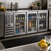 Thumbnail image #2 for Beverage-Air BB72HC-G-S Three-Section Glass Door Back Bar Refrigerator