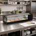 Thumbnail image #2 for 45 Inch Countertop Refrigerated Sushi Display Case with Flat Glass, 1.55 Cu. Ft., 4-Pan