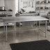 Thumbnail image #2 for Eagle Budget Series 108-Inch x 30-Inch 430 Stainless Steel Work Table with 1-1/2-Inch Rear Up-Turn