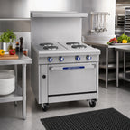 Thumbnail image #2 for Imperial (Middleby) Spec Series IHR-2HT-2-E 36-Inch Heavy-Duty Electric Range with 2 Hot Tops and Standard Oven