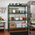 Thumbnail image #2 for Eagle Group Valu-Gard 4-Tier Stationary Wire Shelving Starter Unit with QuadTruss Shelves, 72 x 18 x 63 Inches, Green Epoxy