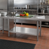 Thumbnail image #2 for Eagle Group 24-Inch Wide x 24-1/8-Inch Deep 18-Gauge 400 Series Stainless Steel Dishtable Undershelf